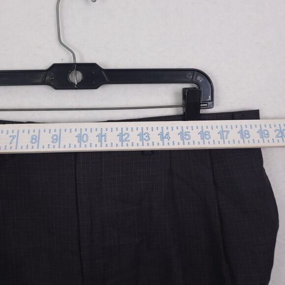 Lauren Ralph Lauren Men's Dress Pants Pleated Straight Black 100% Wool 38x30 - Picture 5 of 14